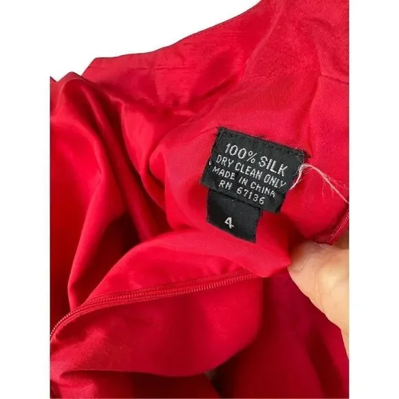 YL  by yair silk dress size 4 - Picture 3 of 3